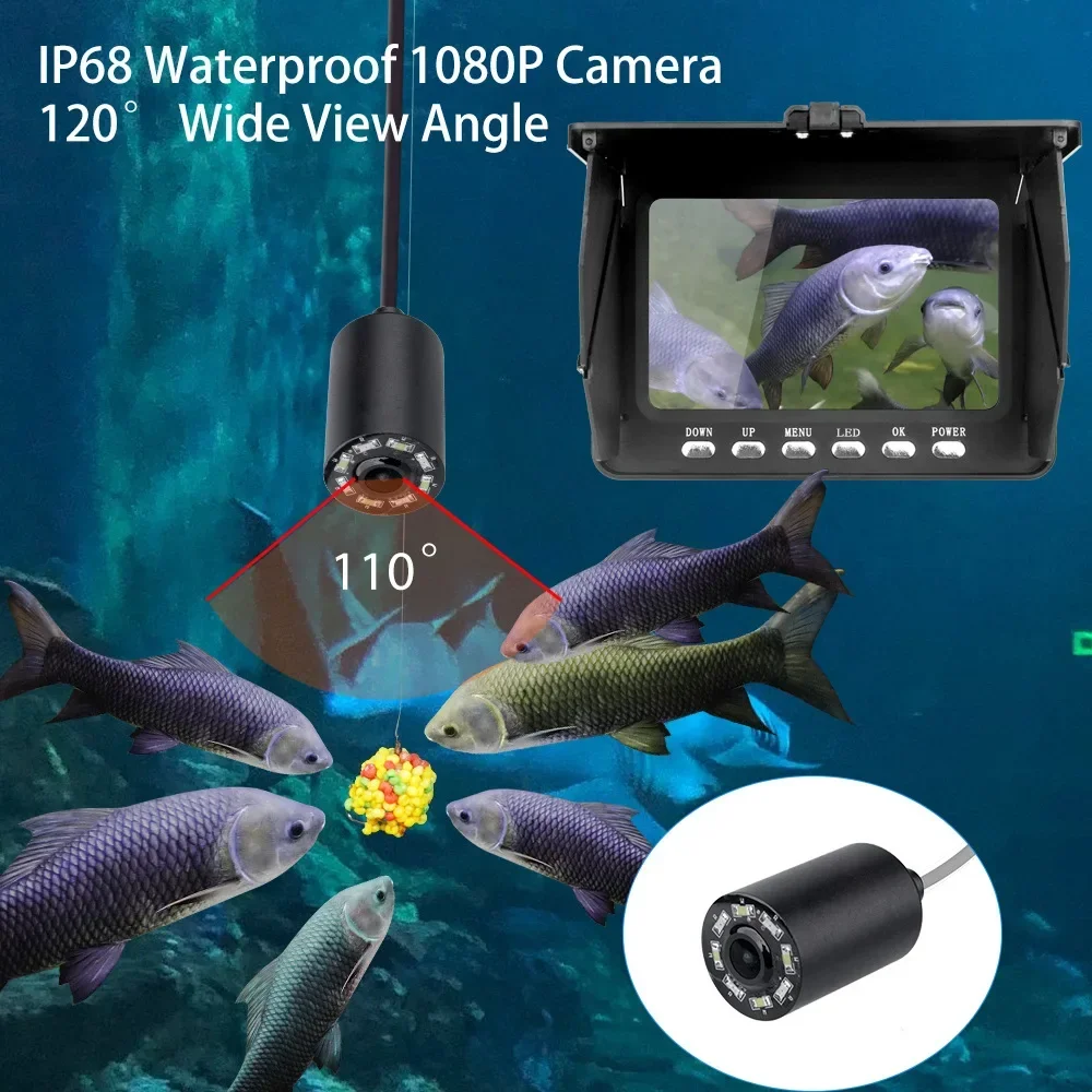 Fish Finder 5.0 Inch LCD Displ - Fish Finder Cable 评论和价格