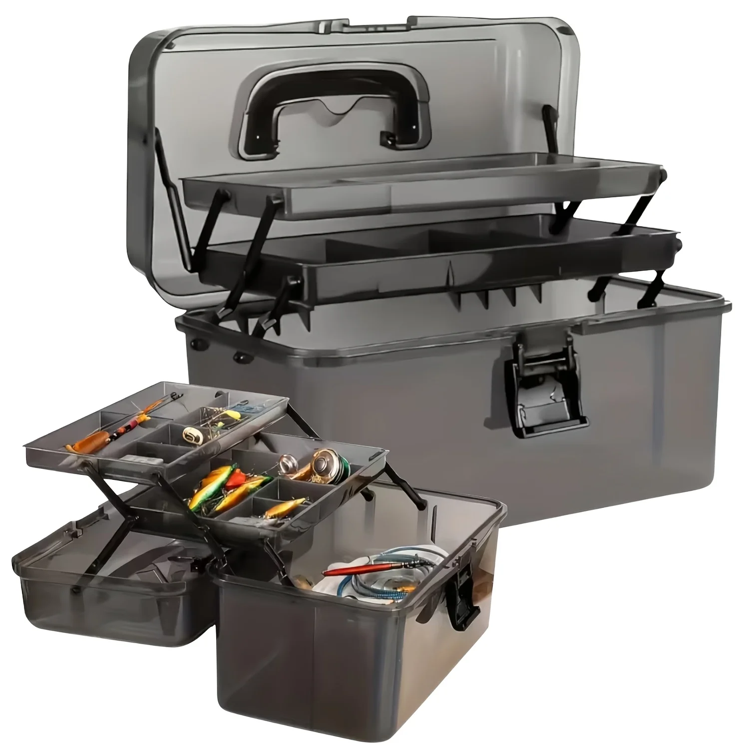 Durable PE Fishing Gear Box |  - Fish Finder Case 评论和价格