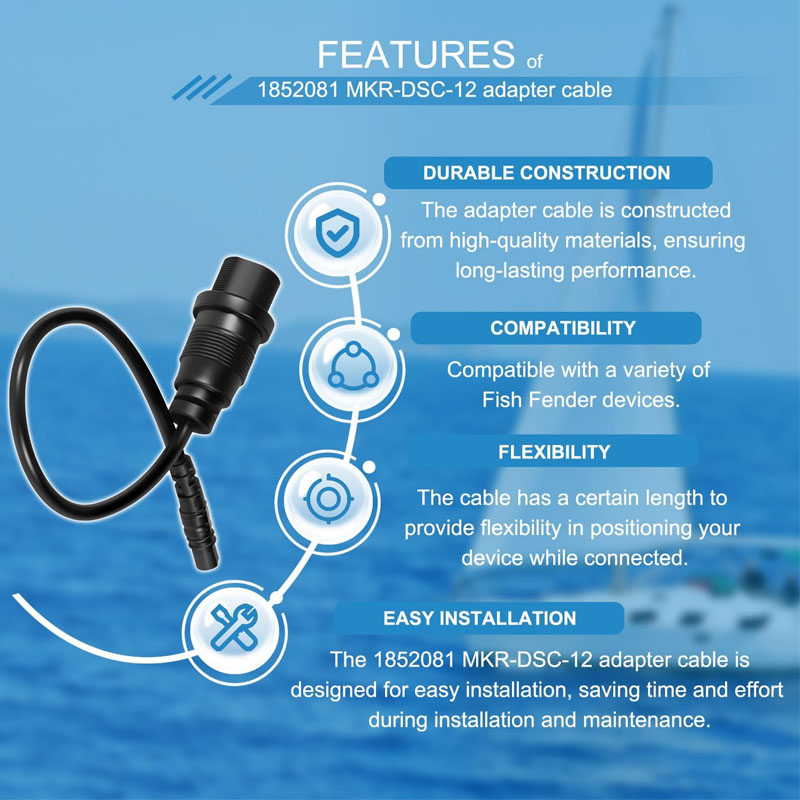 1852081 MKR-DSC-12  4-Pin Fish - Fish Finder Cable 评论和价格