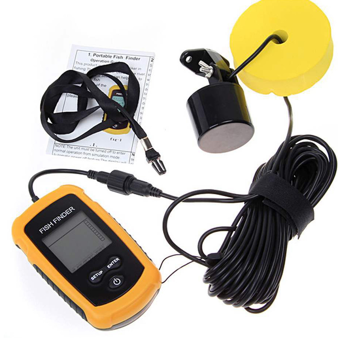 Alarm 100M Portable Sonar Fish - Fish Finder Portable 评论和价格
