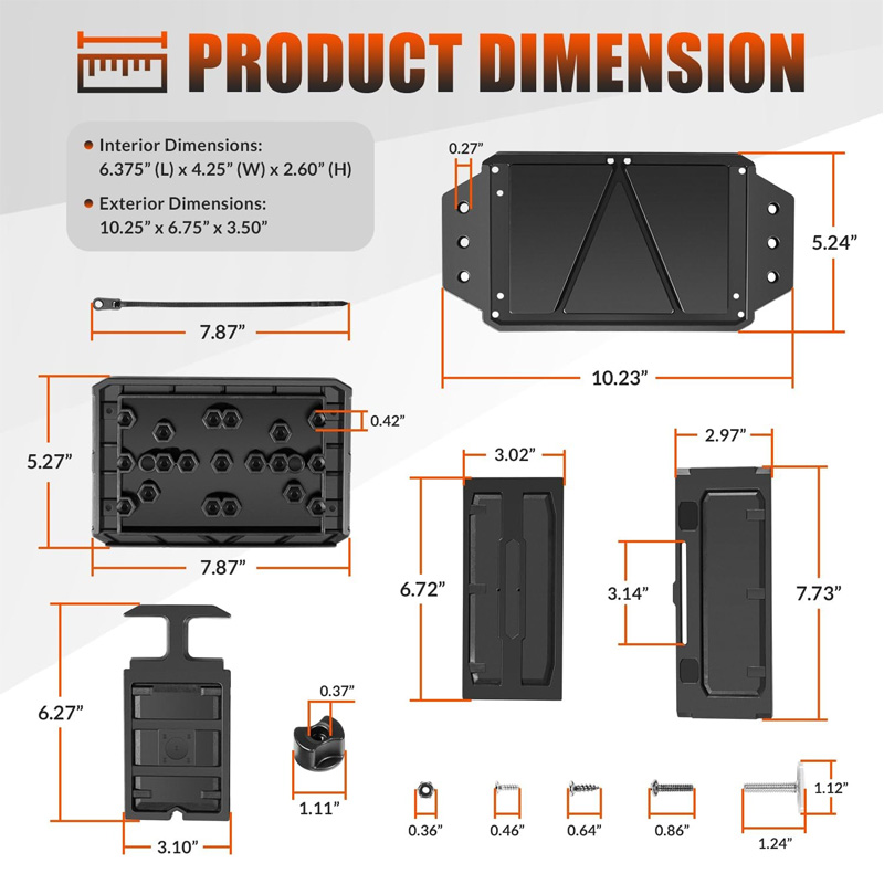 Track Mounted Battery Box for  - Fish Finder Battery 评论和价格