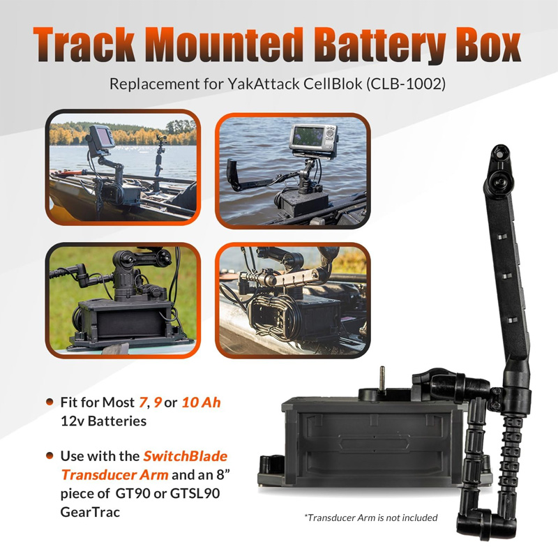 Track Mounted Battery Box for  - Fish Finder Battery 评论和价格