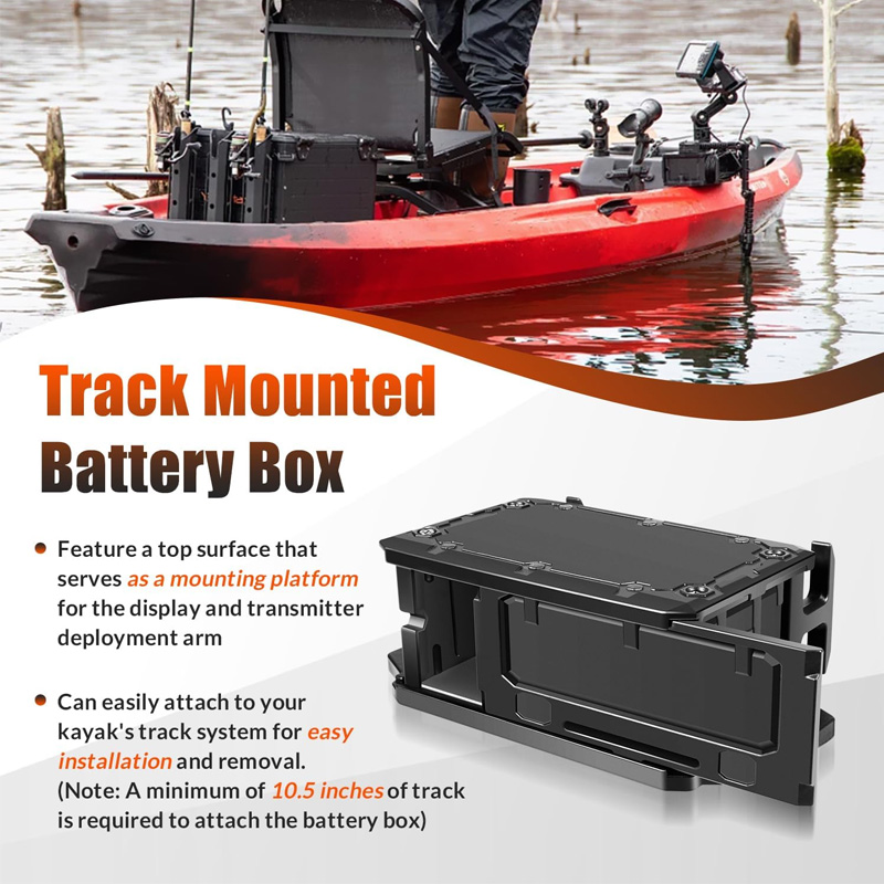 Track Mounted Battery Box for  - Fish Finder Battery 评论和价格